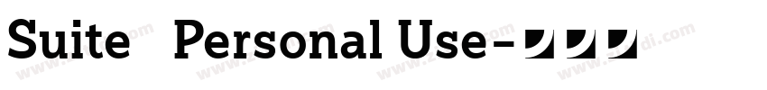 Suite   Personal Use字体转换